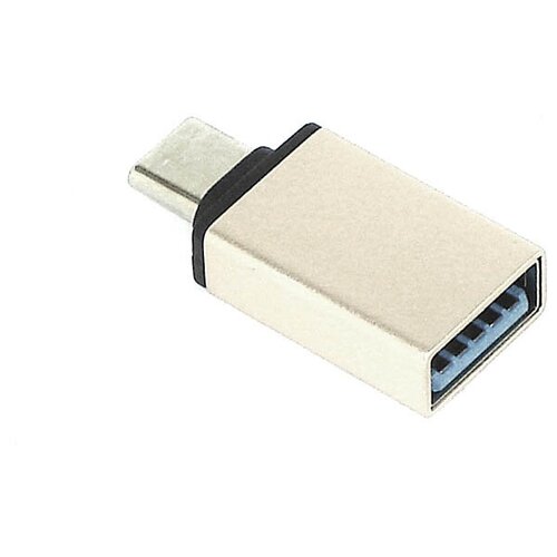 Переходник Type-C на USB 3.0 OTG золотой переходник pero ad02 otg type c to usb 2 0 золотой prad02tugd