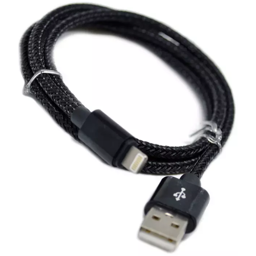 Кабель USB Lightning плетеный black магнитный (с подсветкой) 1m. кабель usb lightning плетеный silver магнитный 1m