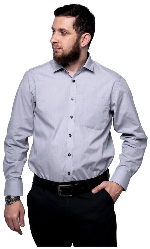 Рубашка Imperator, размер 46/S/170-178/39 ворот, серый