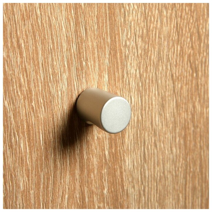 Ручка кнопка тундра РК102 d=11 мм, цвет матовый хром - фотография № 7