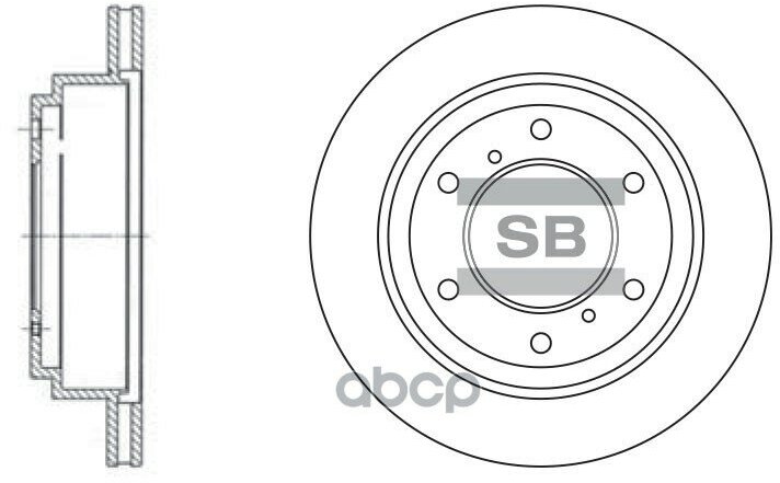 Диск Тормозной Sangsin brake арт. SD4307