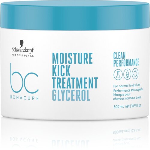 Schwarzkopf Professional, Bonacure, Glycerol Moisture Kick, Увлажняющая маска для нормальных до сухих волос, 500 мл