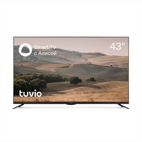 43 Телевизор tuvio 4К UHD DLED на платорме ЯндексТВ Черный 1999000₽