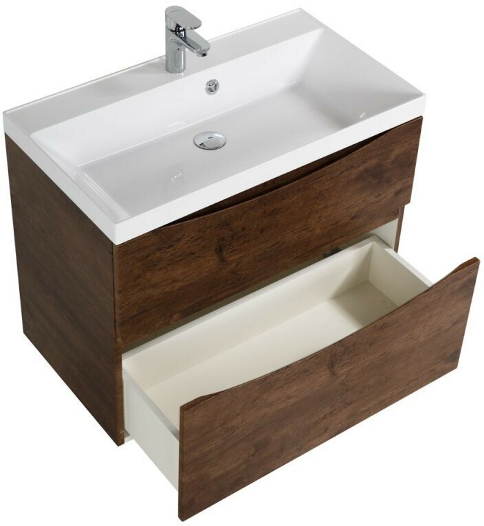 Раковина из литьевого мрамора 800x450x150 BelBagno BB800/450-LV-MR-PR - фотография № 12