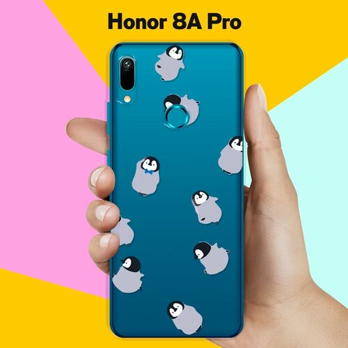Силиконовый чехол Несколько пингвинов на Honor 8A Pro