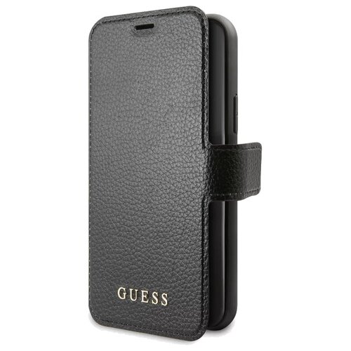 фото Чехол-книжка guess для iphone 11 pro max, iridescent booktype pu black