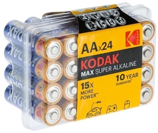 Батарейка AA - Kodak LR6/24BOX Max Super Alkaline (24 штуки)