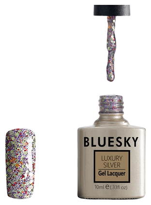 Bluesky, Гель-лак Luxury Silver №514