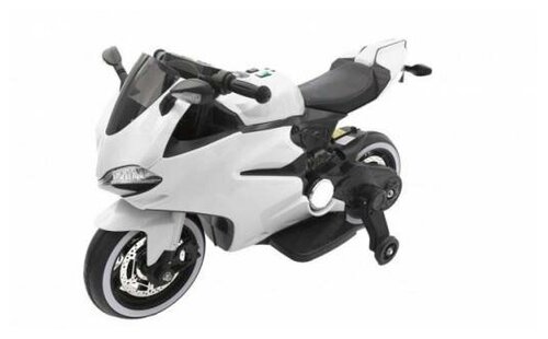 Детский электромотоцикл Ducati со светящимися колесами - FT-8728-WHITE