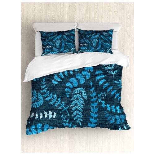 фото Комплект постельного белья "цветочный отпечаток", 1,5-спальный (пододеяльник+2 наволочки) ambesonne