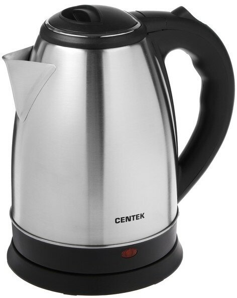 Чайник электрический Centek CT-1068, металл, 2 л, 2000 Вт, серебристый