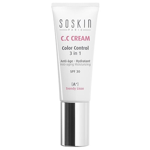 Soskin СС Крем Color Control 3 in 1, SPF 30, 20 мл, оттенок: 01 beige