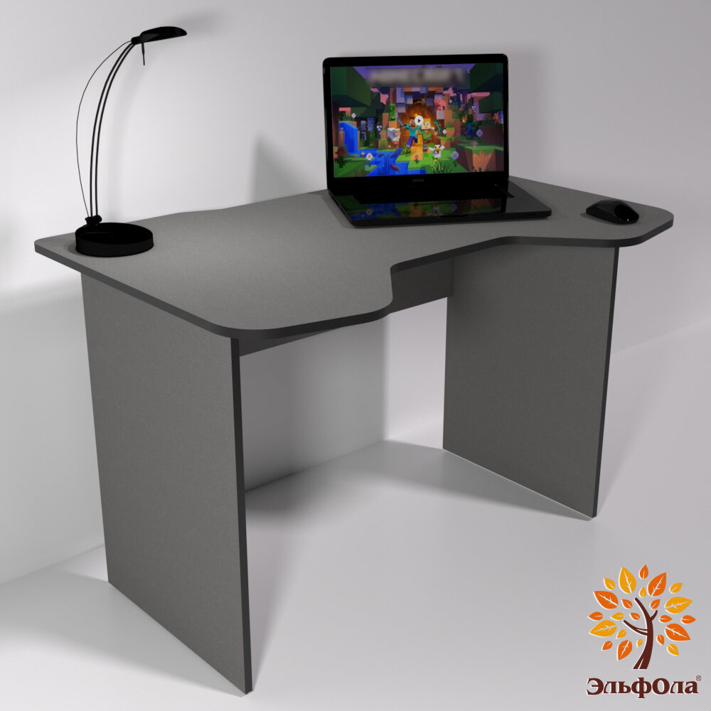 Стол компьютерный/геймерский цвет серый 110*72*74 см ЭльфОла