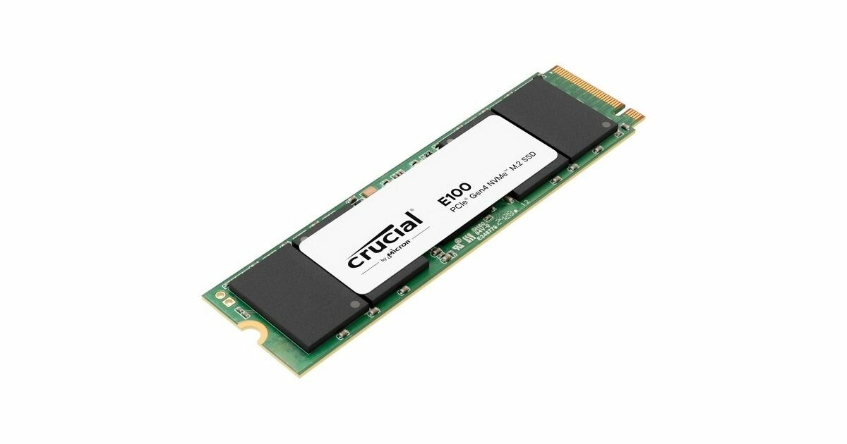Внутренний SSD-диск Crucial E100 1TB PCIe 4.0 Gen4 2280 NVMe M.2 SSD — фото 1