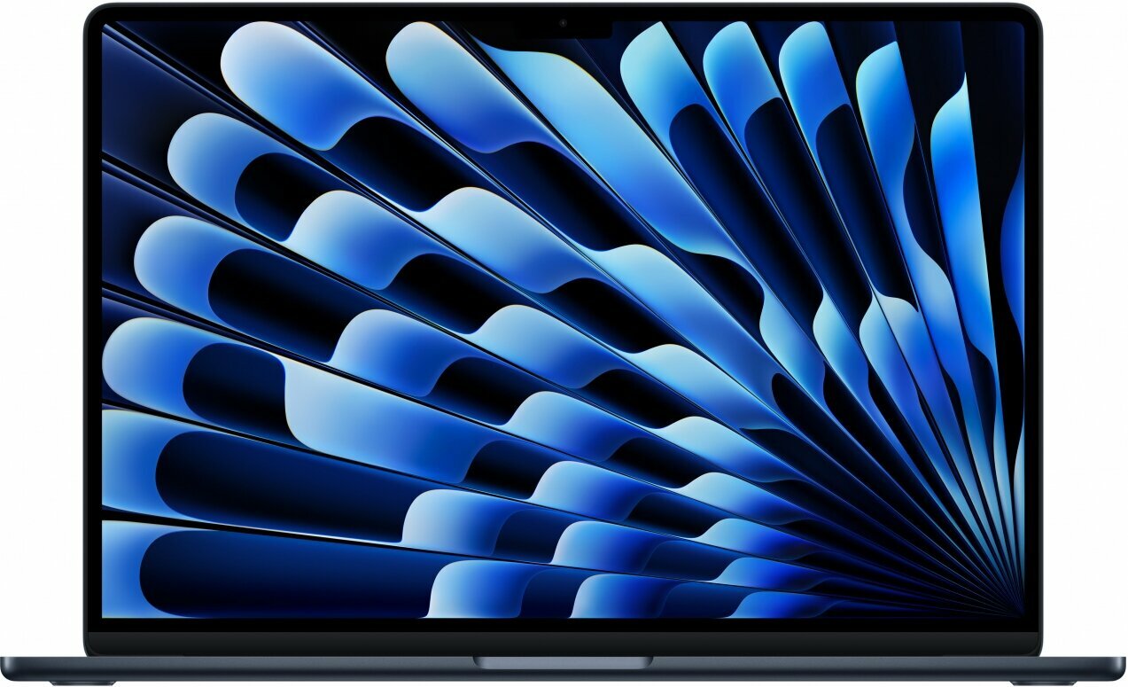 Ноутбук Apple MacBook Air 15 (M4, 10C CPU/10C GPU, 16Gb, 256Gb SSD), MW1L3, Midnight