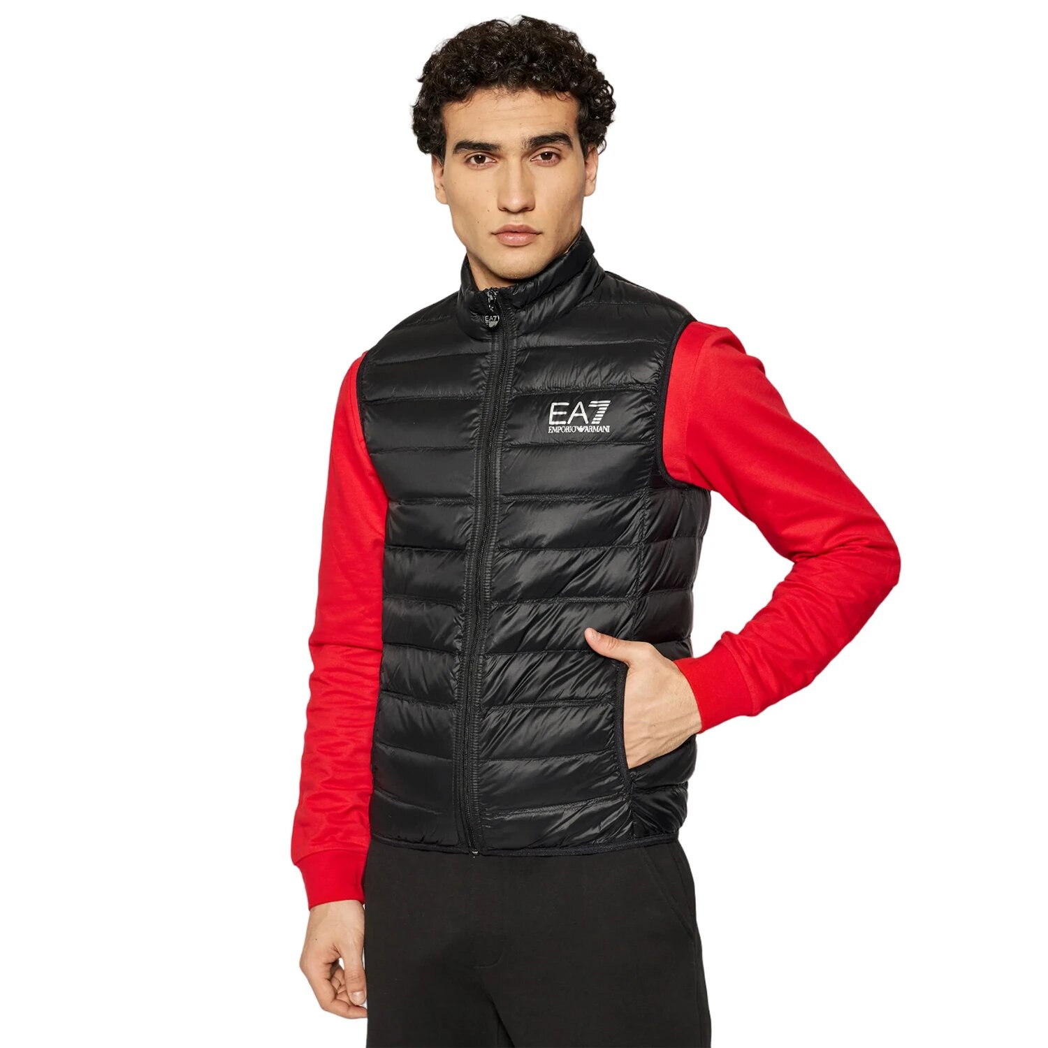 Жилет EA7 EMPORIO ARMANI, размер S, черный