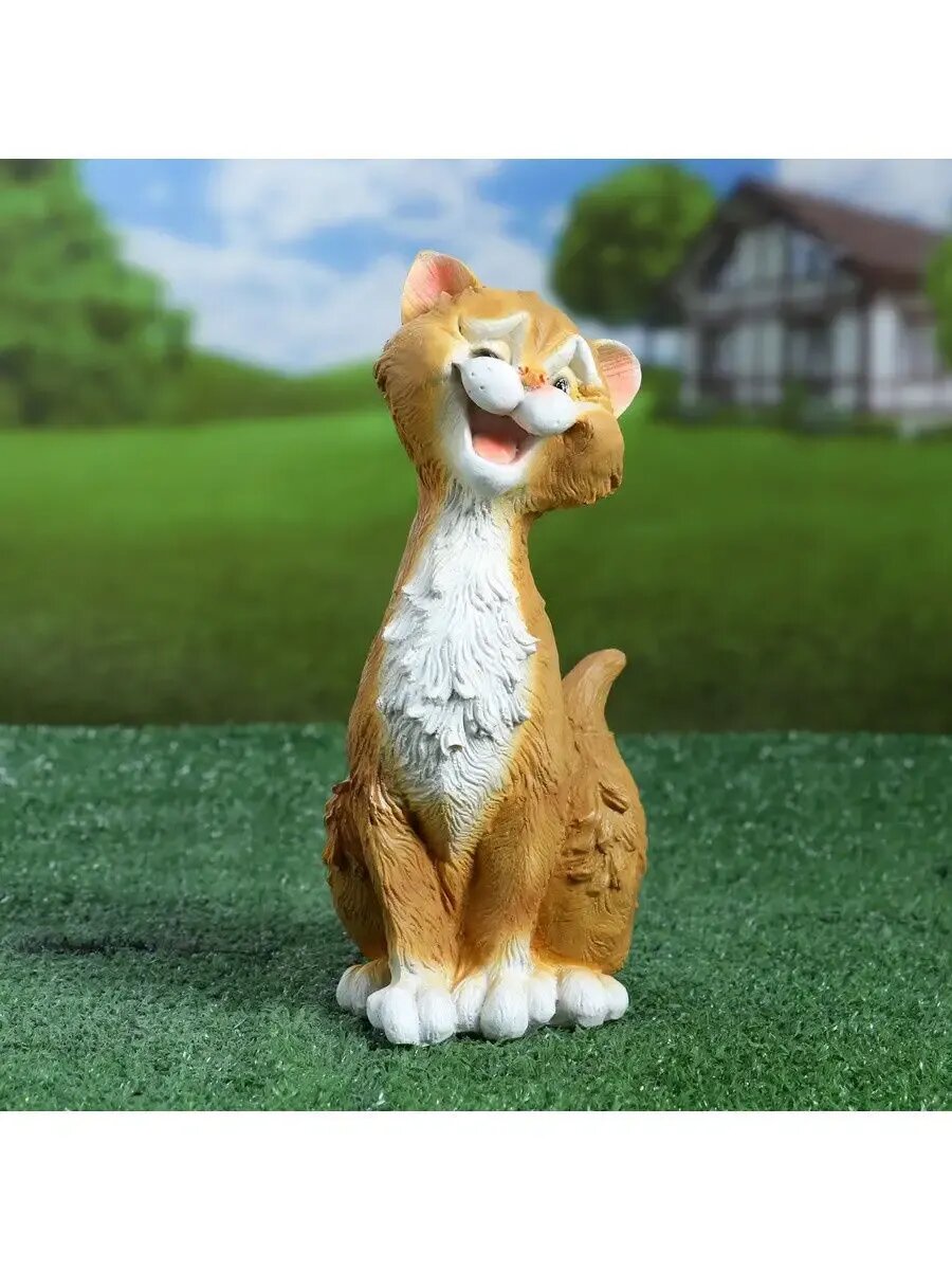 Садовая фигура Забавный кот