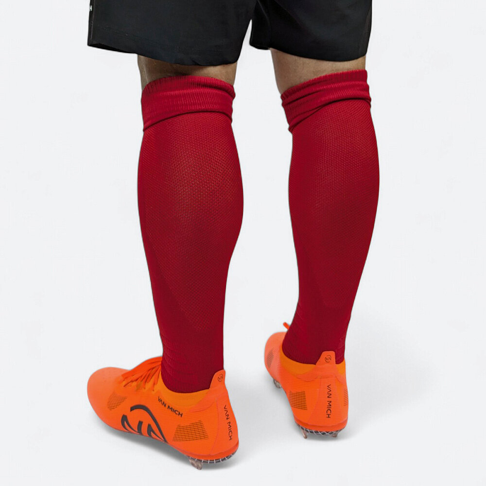 Гетры футбольные VAN MICH Football, размер 38-42, красный — фото 1