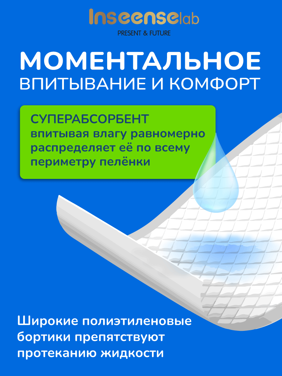 Изображение Пеленки для животных впитывающие одноразовые 60*90 40шт ЭКО