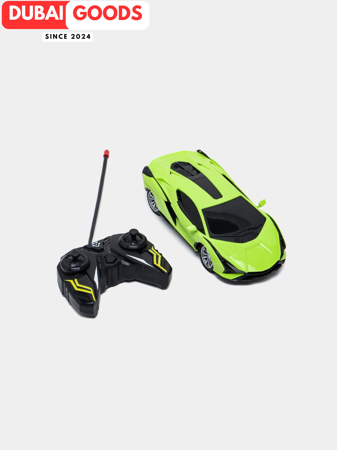 Игрушечный спортивный автомобиль 1:16 с проводным пультом – движение вперёд/назад, поворот и функция фар