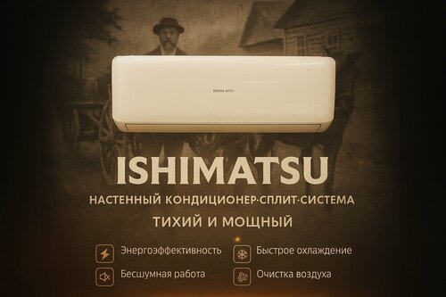 Изображение товара Сплит система кондиционер инверторный 07 ISHIMATSU OSAKA AVK-07I (20 кв. м) А++! Компрессор Toshiba японский компрессор LED дисплей Технология i Feel