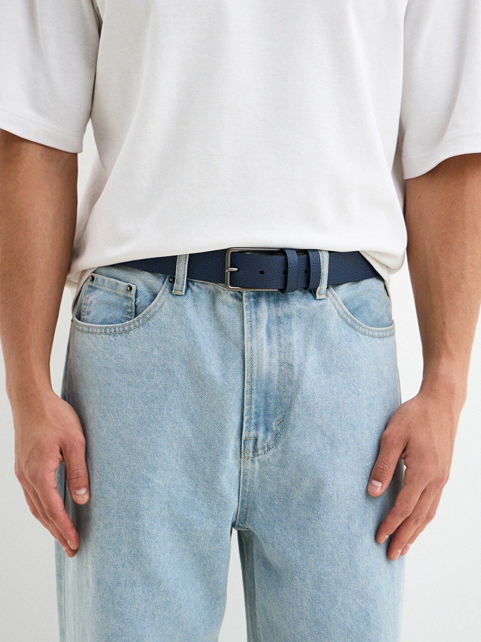 Ремень Beautiful Birds для мужчин, размер 115, синий