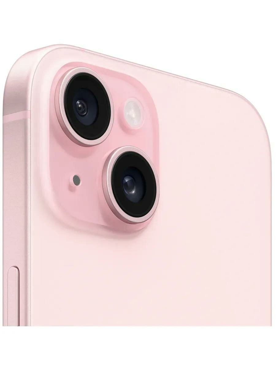Смартфон Apple iPhone 15 128 ГБ, Dual: nano SIM + eSIM, розовый — фото 1