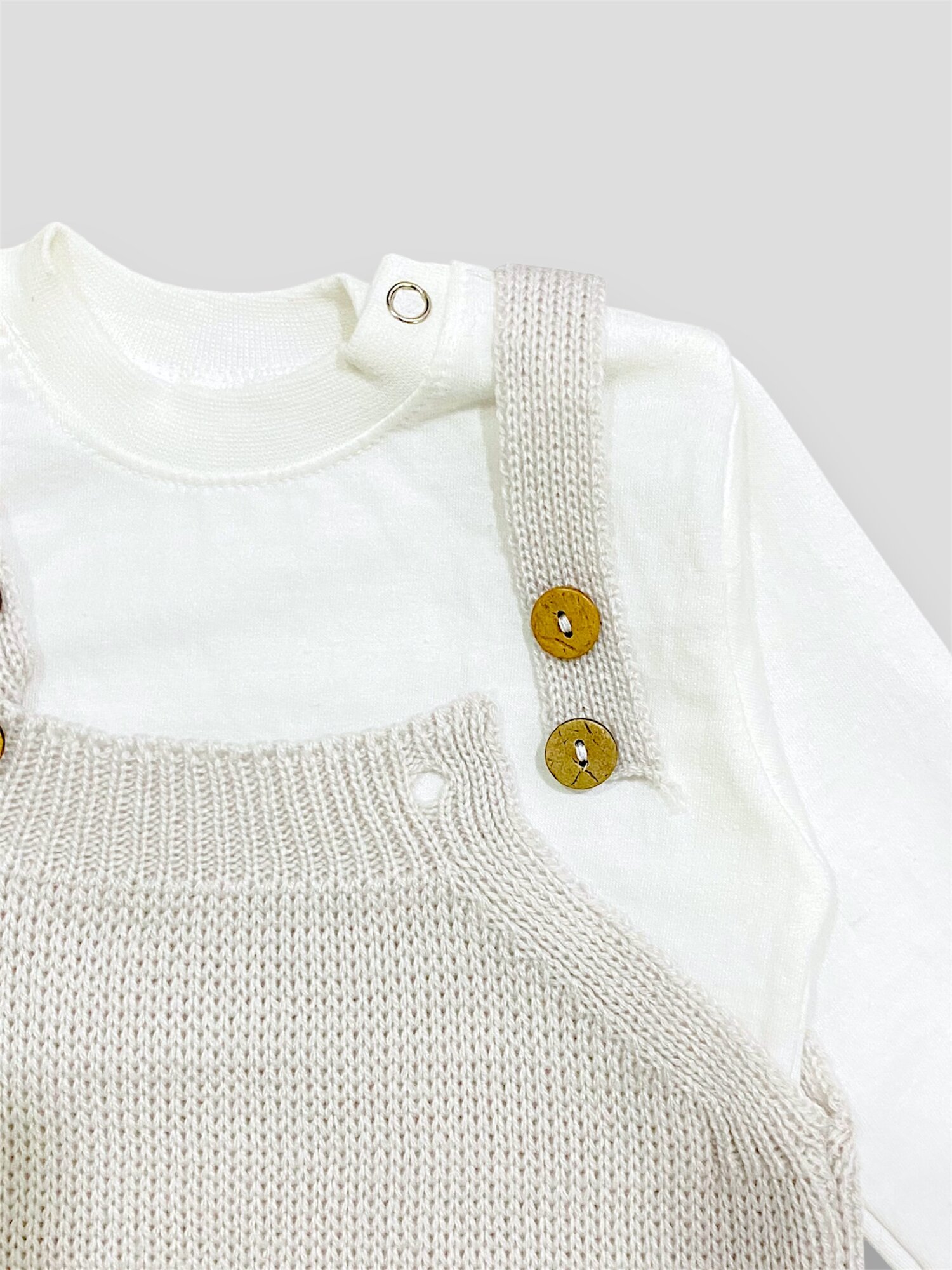 Комбинезон Gunesh Line Textile линейка, открытая стопа, размер 68, серебряный — фото 1