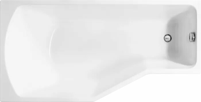 Акриловая ванна Marka One Convey L 150x75 см с ножками асимметричная