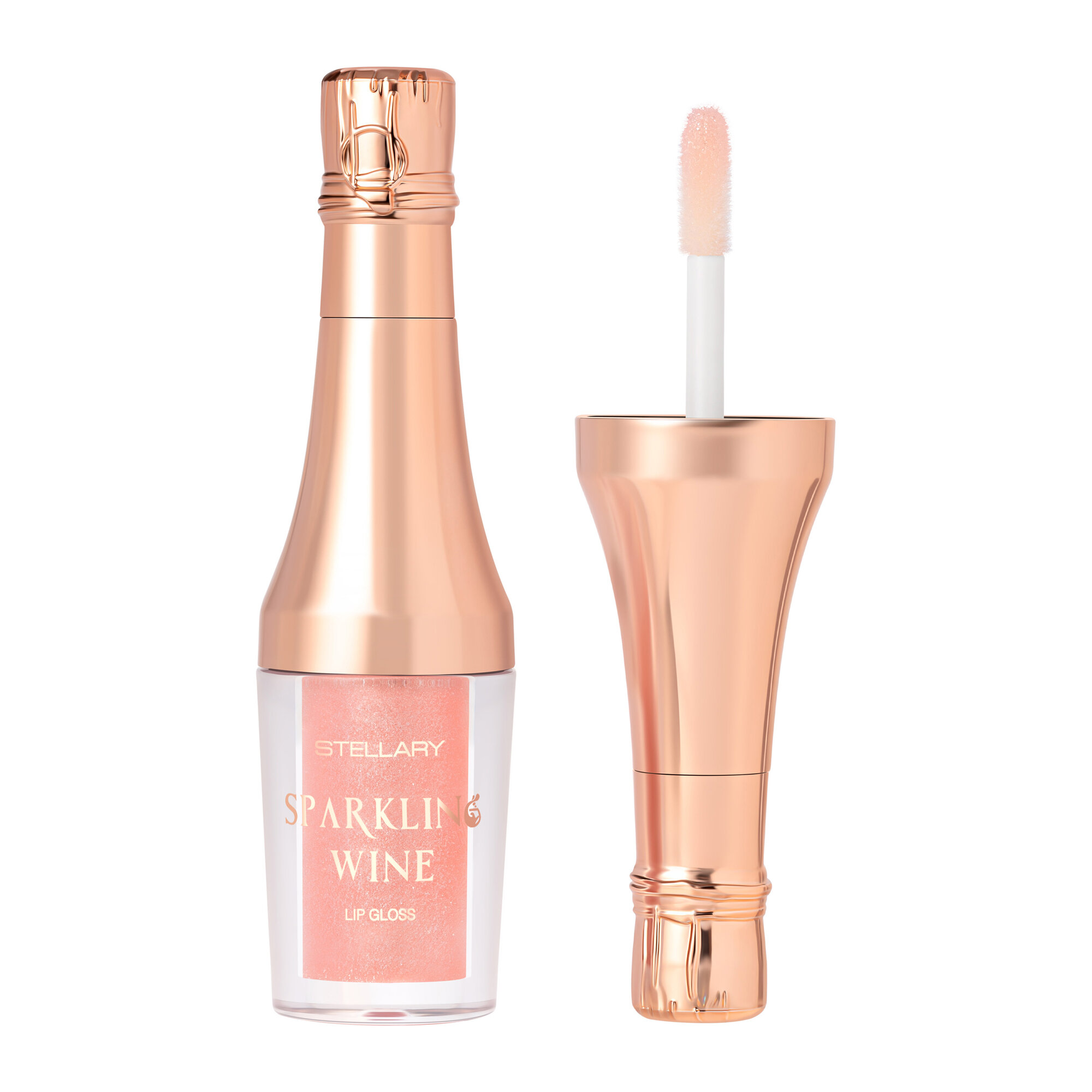 STELLARY Блеск для губ Sparkling Wine Collection, тон 01 — сияние и объем губ