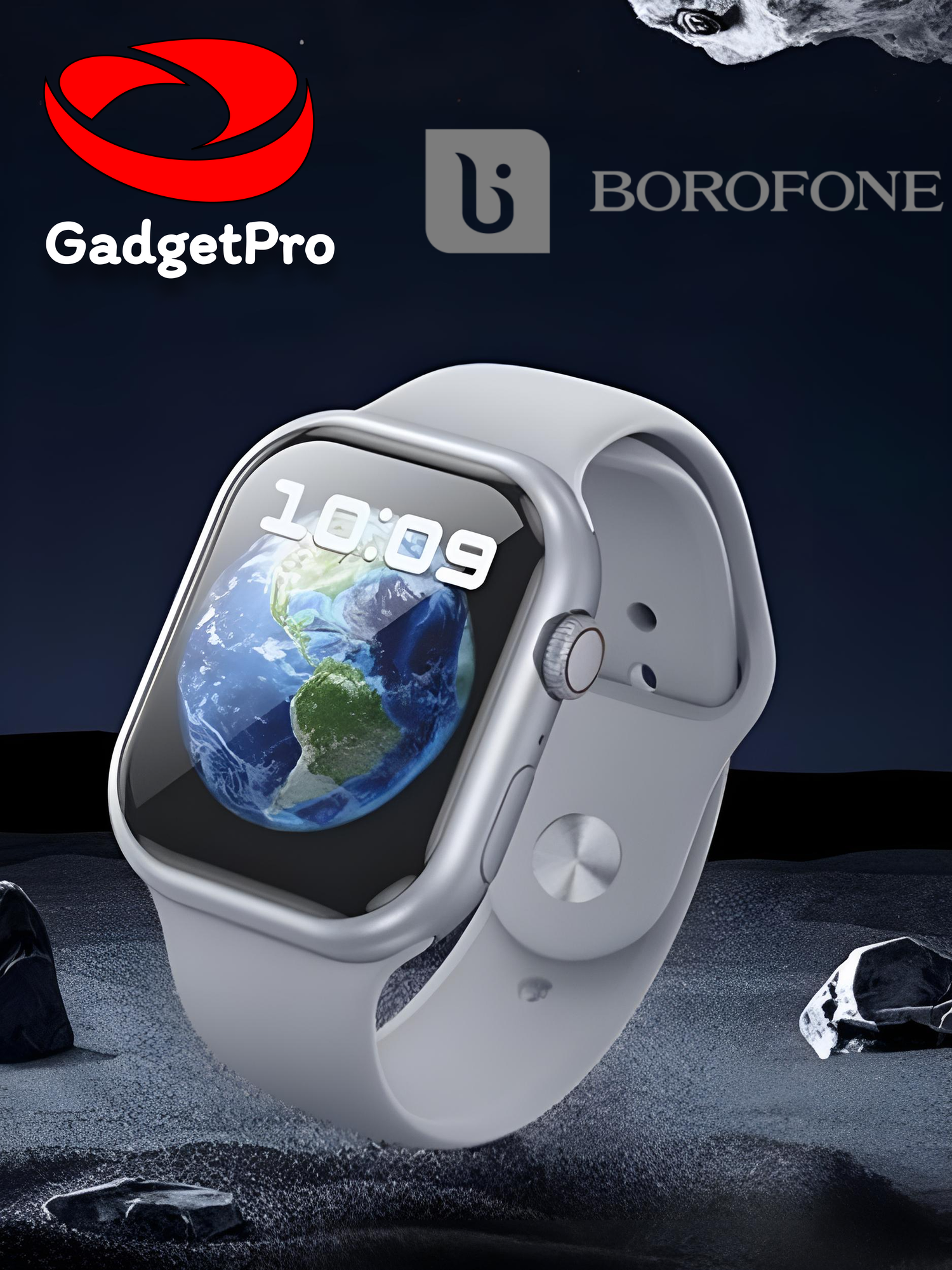 Умные часы Borofone BD10 2.01" TFT, Bluetooth 5.3, 270 мАч, мониторинг сна, уведомления, спорт