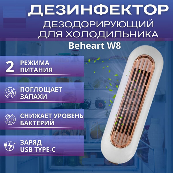 Дезодорирующий дезинфектор для холодильника Xiaomi BEHEART W8 белый