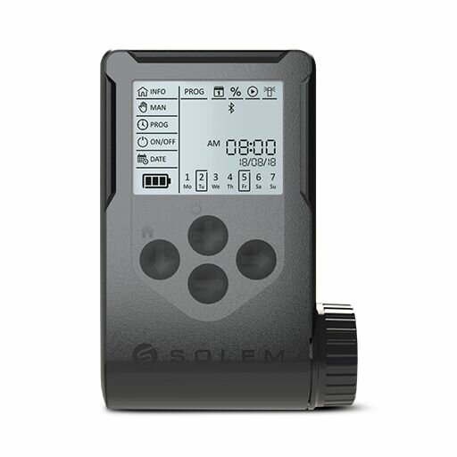 Контроллер полива автономный Solem WooBee на 6 станций, 9В, Bluetooth, IP68, WOOBEE6