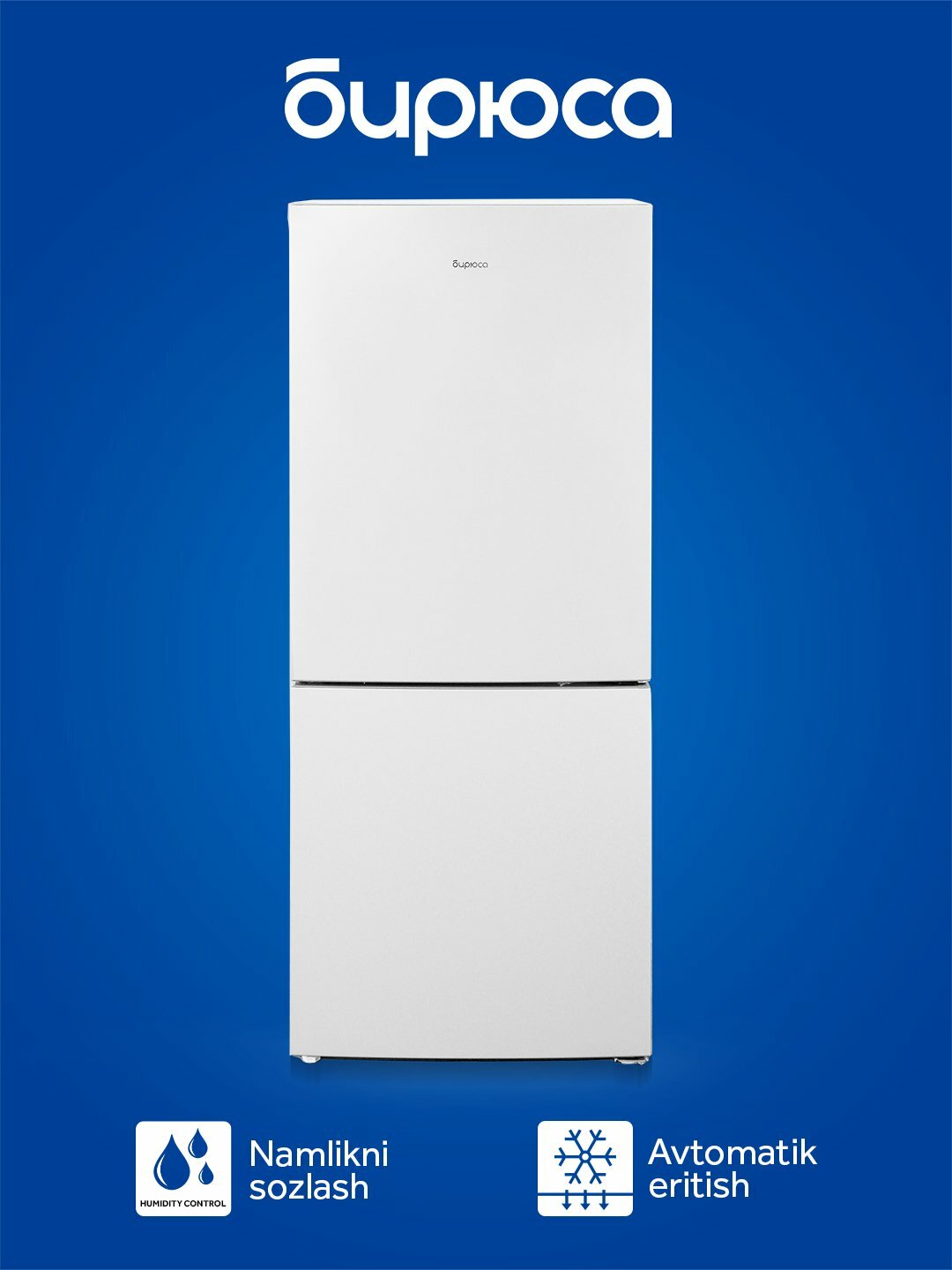 Холодильник Бирюса 6041, объем 268 л, LED освещение, Humidity Control — фото 1