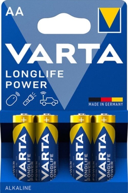 Батарейка VARTA Longlife Power AA / LR6 , ( 4 ) шт. в блистере, 04906121414