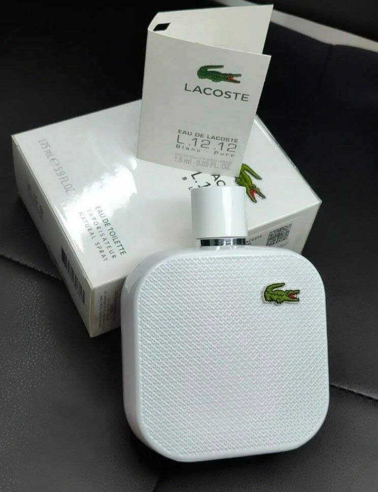 Lacoste Eau de Lacoste L.12.12 Blanc — мужская туалетная вода лимитированная серия 100 мл