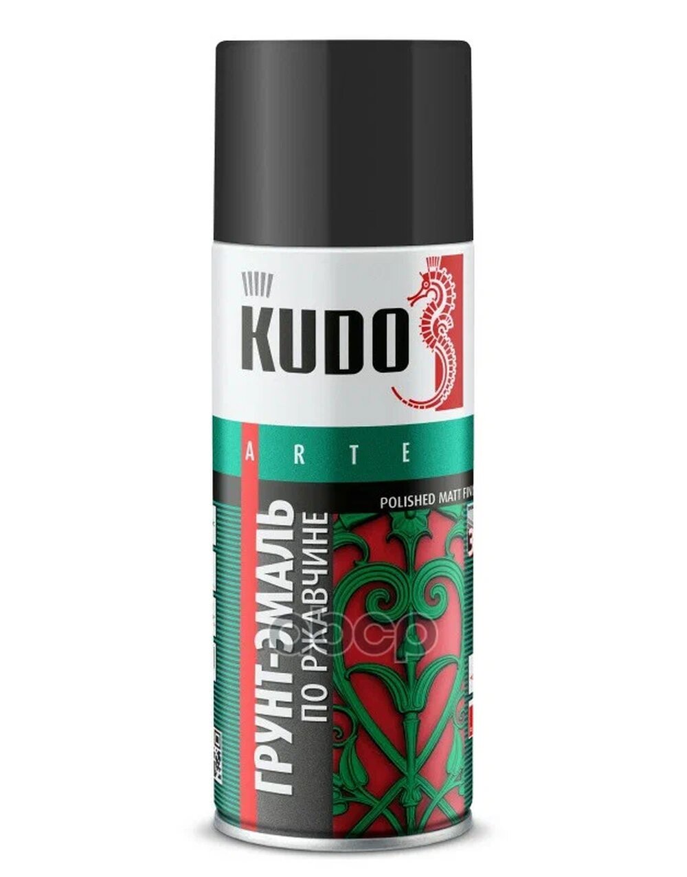 Грунт эмаль по ржавчине черная 520 мл KUDO KU-319005 Kudo арт. KU319005