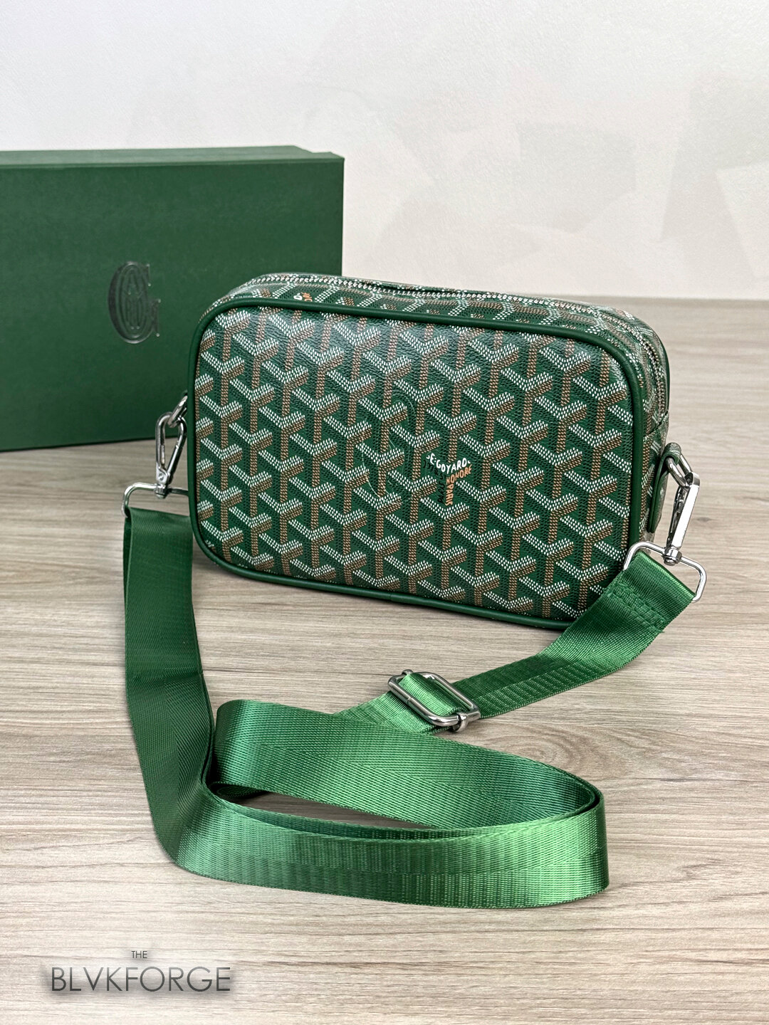 Кошелек , фактура зернистая, зеленый — фото 1