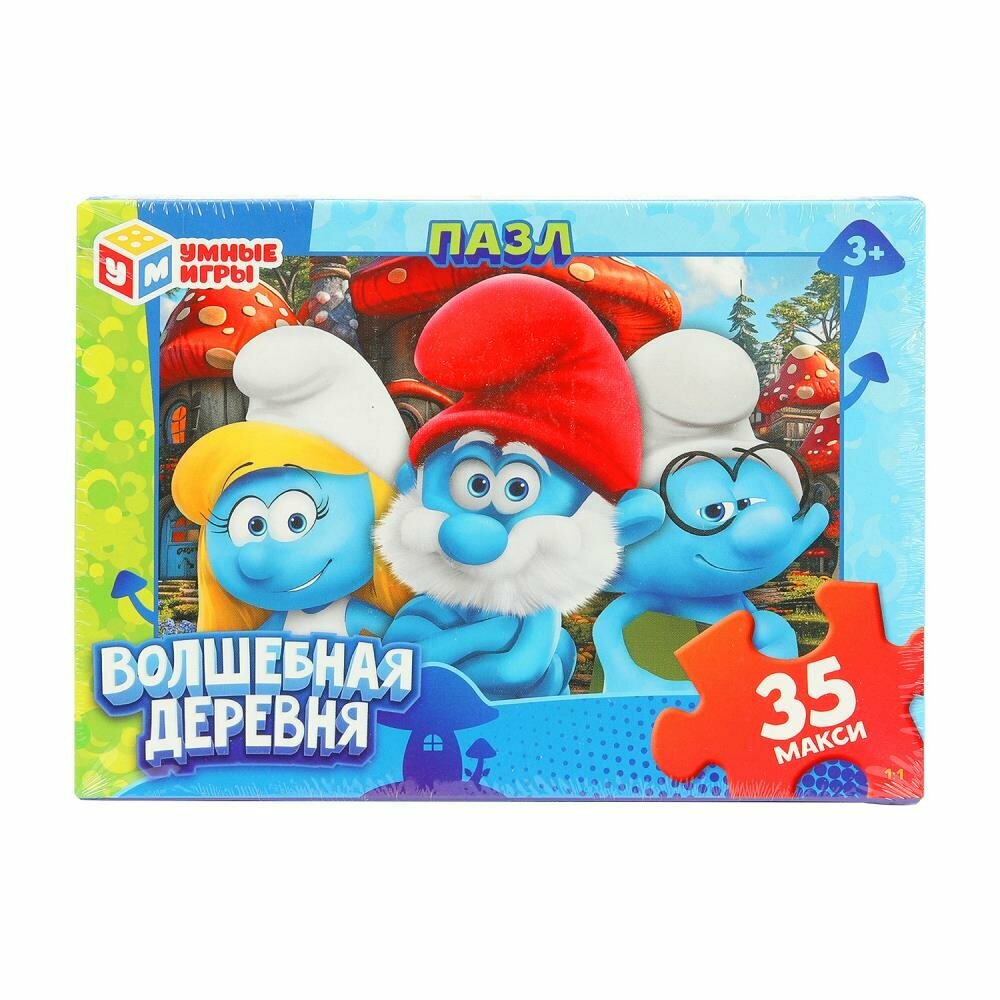 Макси-пазл Умные игры "Волшебная Деревня", 35 элементов, 30 см x 21,5 см
