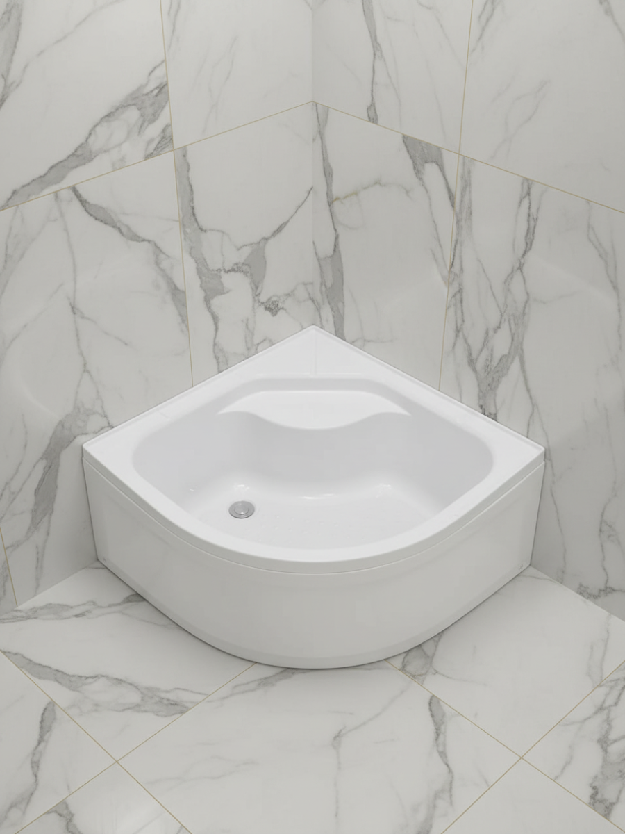 Душевой поддон WEMOR (River) 80/80/43 C полукруг