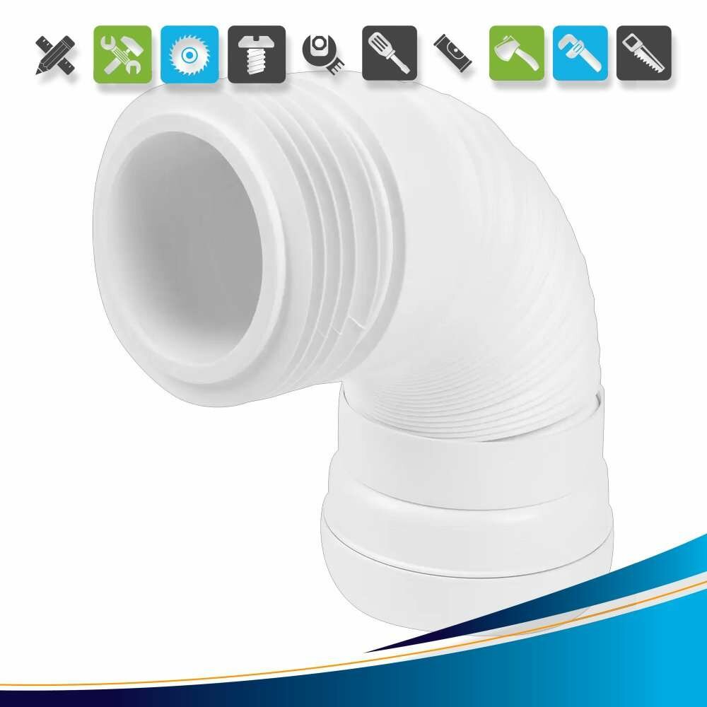 Труба фановая для унитаза McAlpine раздвижная 230-440 мм MRWC-F23R