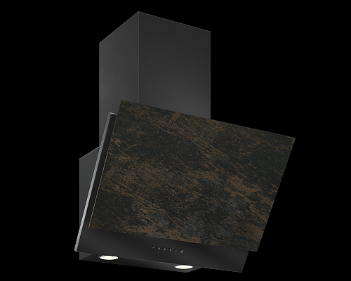 Кухонная вытяжка Elikor Рубин Ceramics S4 60П-700-Э4Д антрацит/бронзовый травертин керамогранит