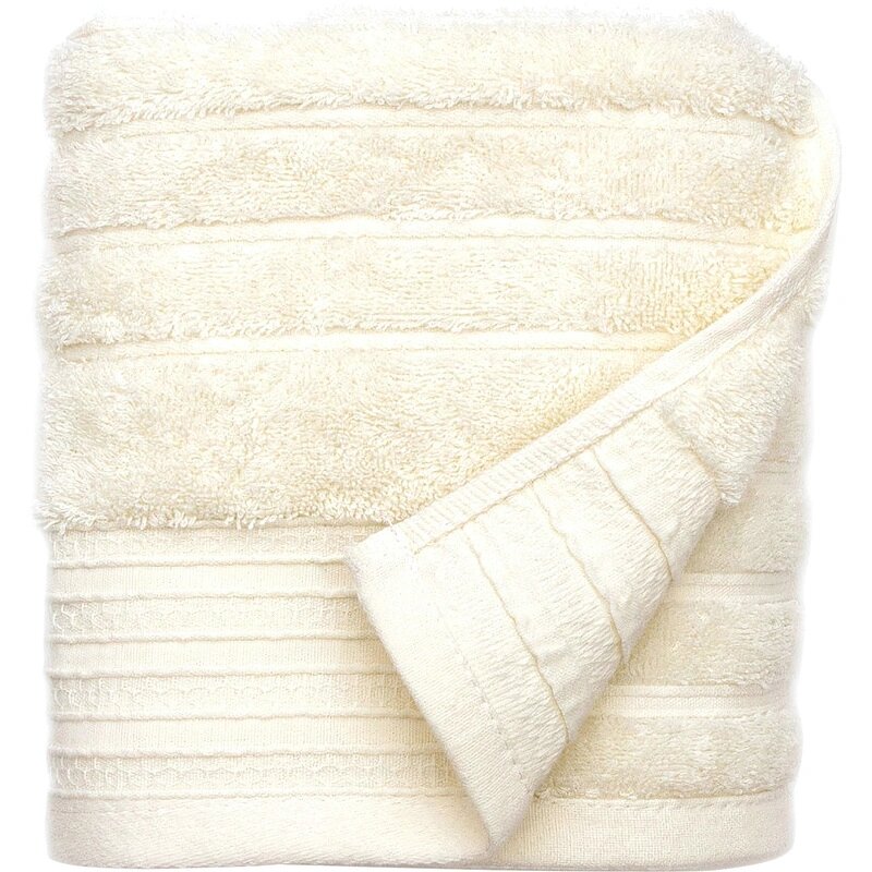 Полотенце махровое 50х90 Страйп молочный