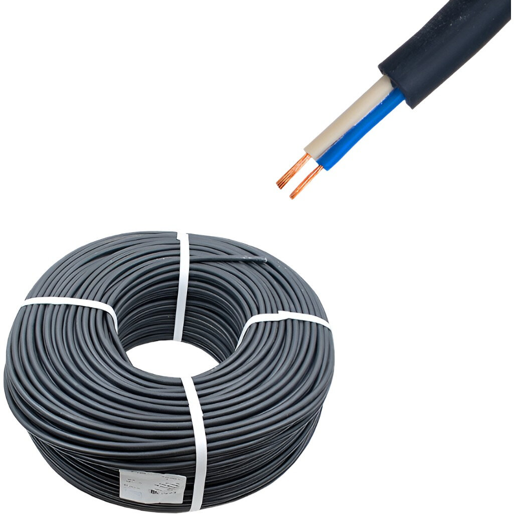 Кабель силовой КГ 2х2.5 кв. мм установочный черный длина 20 метров