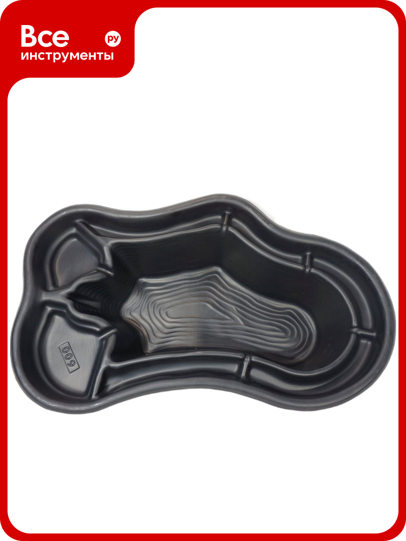 Декоративный пруд ЦентрПласт 600 л пластиковый 198x121x45 см черный 20172