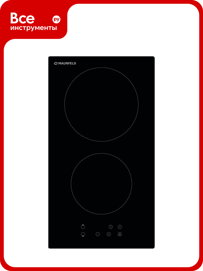 Электрическая, MAUNFELD, варочная панель MAUNFELD EVCE.292-BK, приготовления пищи, предназначена