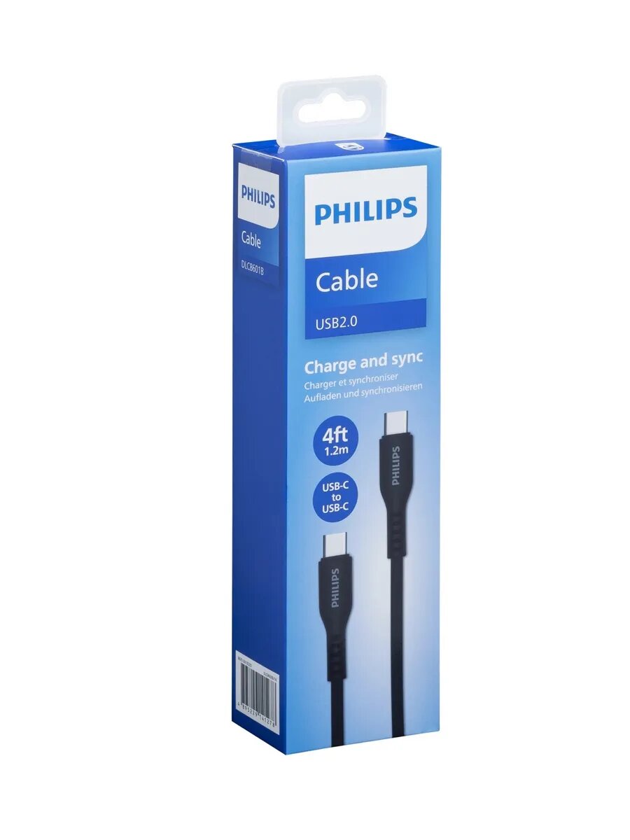 Кабель DLC8601 USB Type-C (m)-USB Type-C (m) 1.2м черный — фото 1