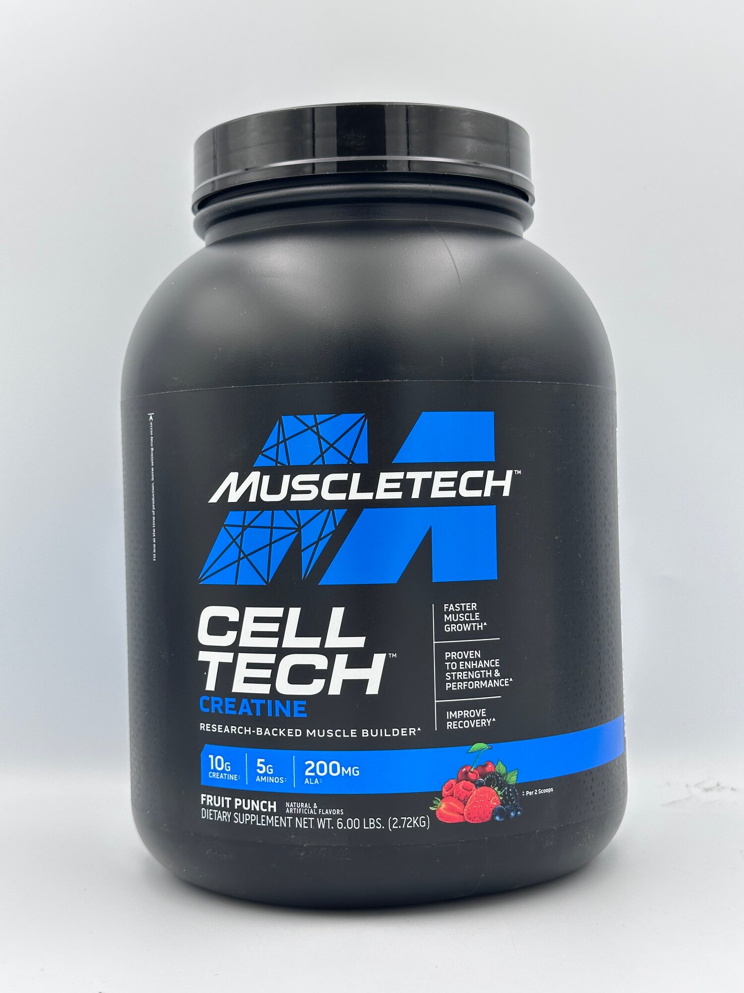 MuscleTech CELL TECH Creatine 2,7kg вкус Fruit Punch Креатин, углевод — фото 1