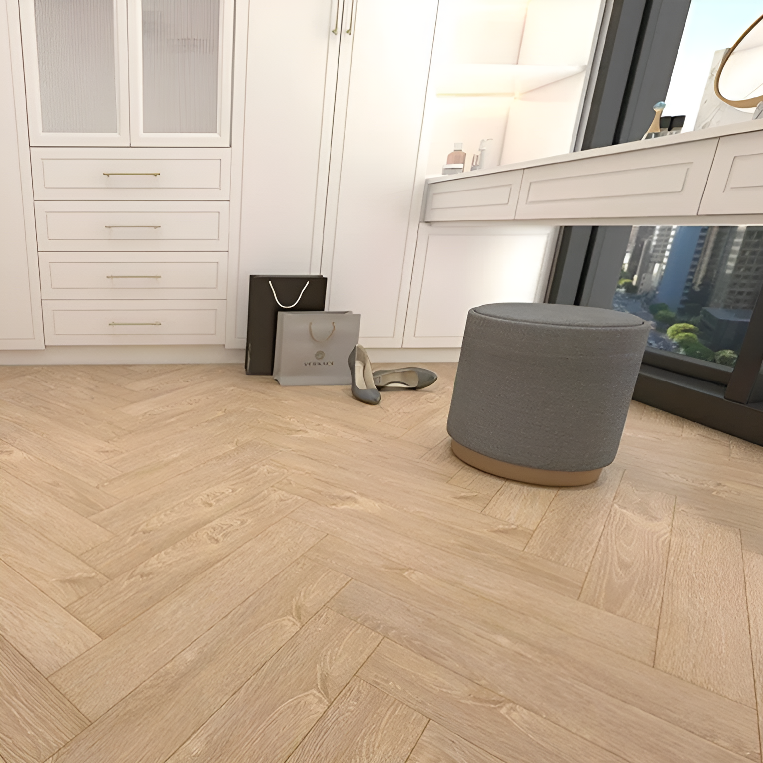 Ламинат ёлочка Woodstyle Arrow 101 Дуб Юми 100 х 600 мм  1 32 кв  м  22шт  уп 