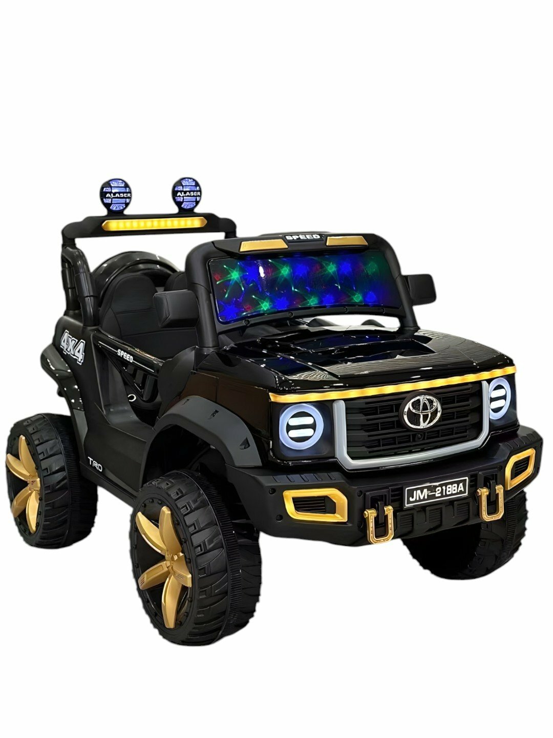 Детский электромобиль, с радиоуправляемым пультом BIGG до 75 кг - Черный